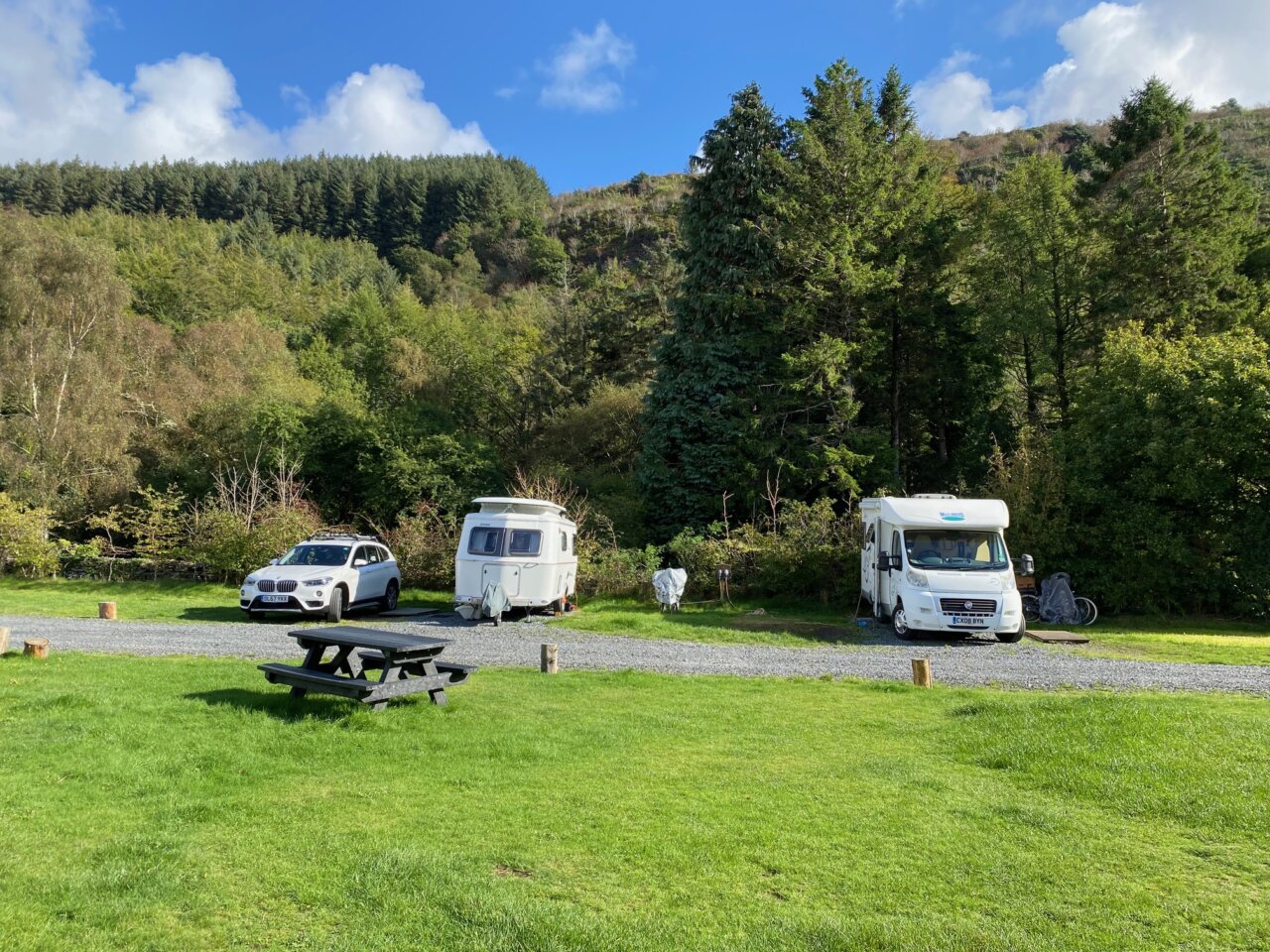 Camping site on Snowdonia Coast