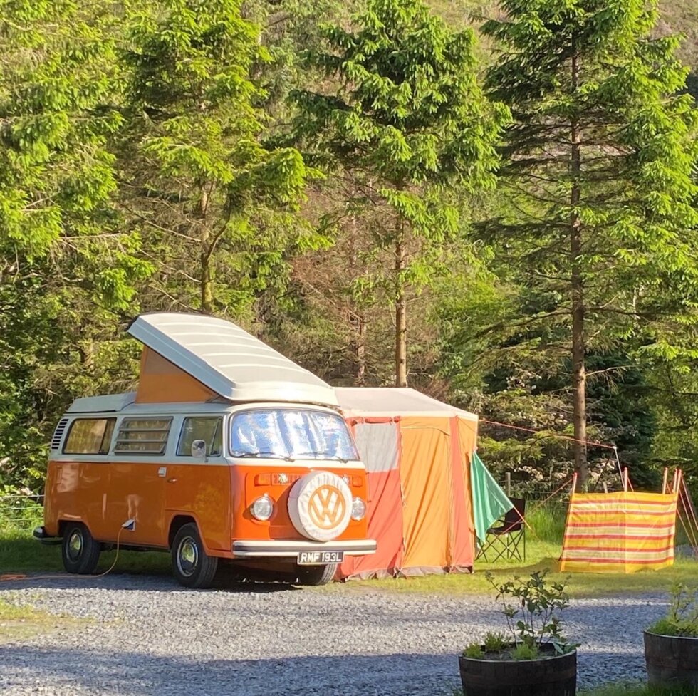 Camping site on Snowdonia Coast