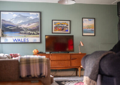 TV in lounge, North Wales holiday let